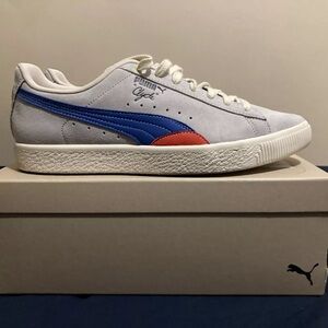 Puma Clyde TM Shoe Glacial Grey Royal Sapphire
